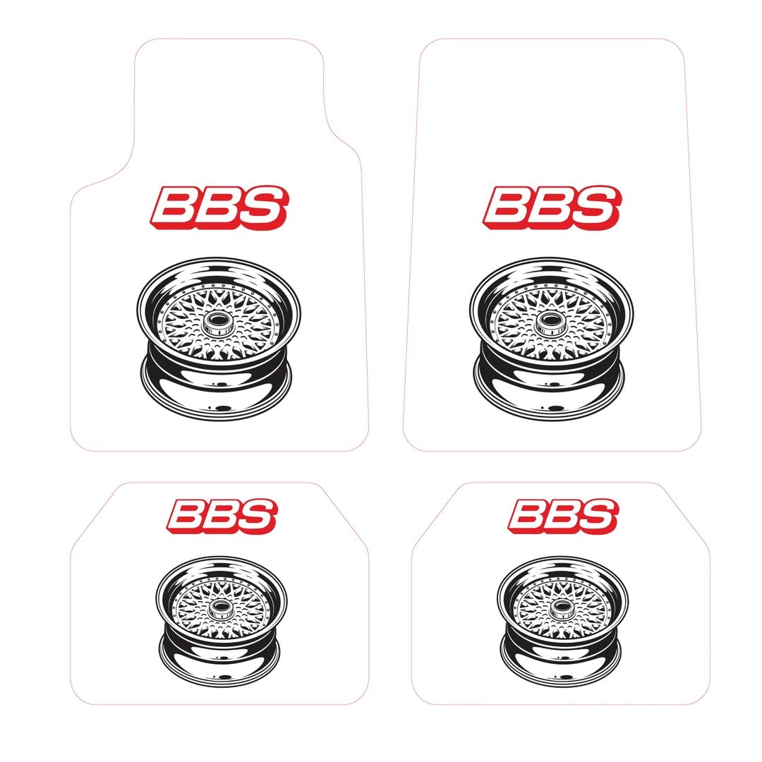 BBS Desen Kadife Halı Paspas seti (UNİVERSAL ÖLÇÜ )