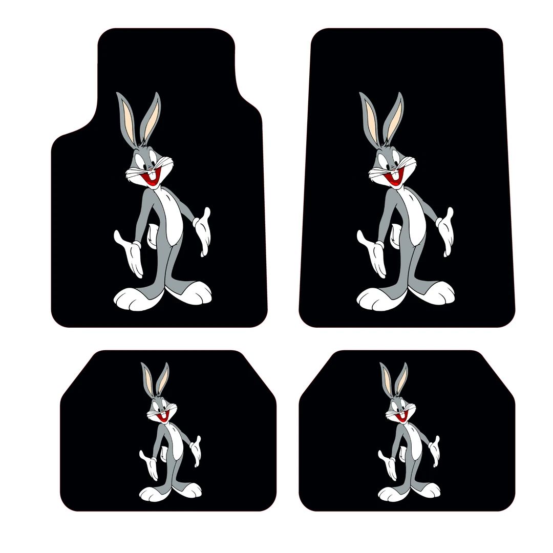 TAVŞAN Desen Kadife Halı Paspas seti (UNİVERSAL ÖLÇÜ )