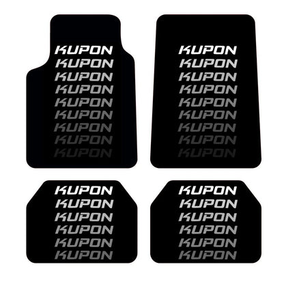 Çok Yazılı Kupon Desen Kadife Halı Paspas seti (UNİVERSAL ÖLÇÜ )