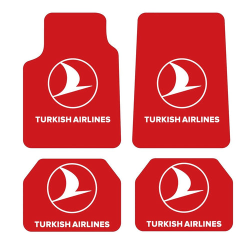 TURKISH AİRLİNES Desen Kadife Halı Paspas seti (UNİVERSAL ÖLÇÜ )